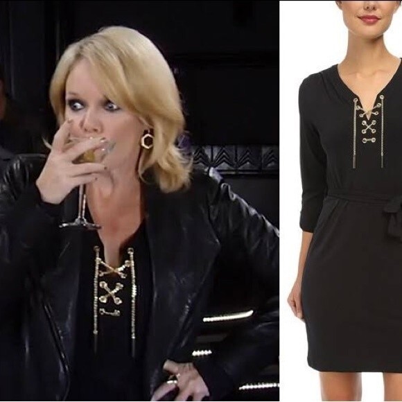 NWT Michael Kors Chain lace up dress. Size Small - Picture 4 of 13